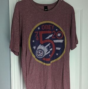 Obey Heather Red XL T-Shirt